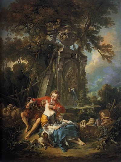 An Autumn Pastoral by François Boucher